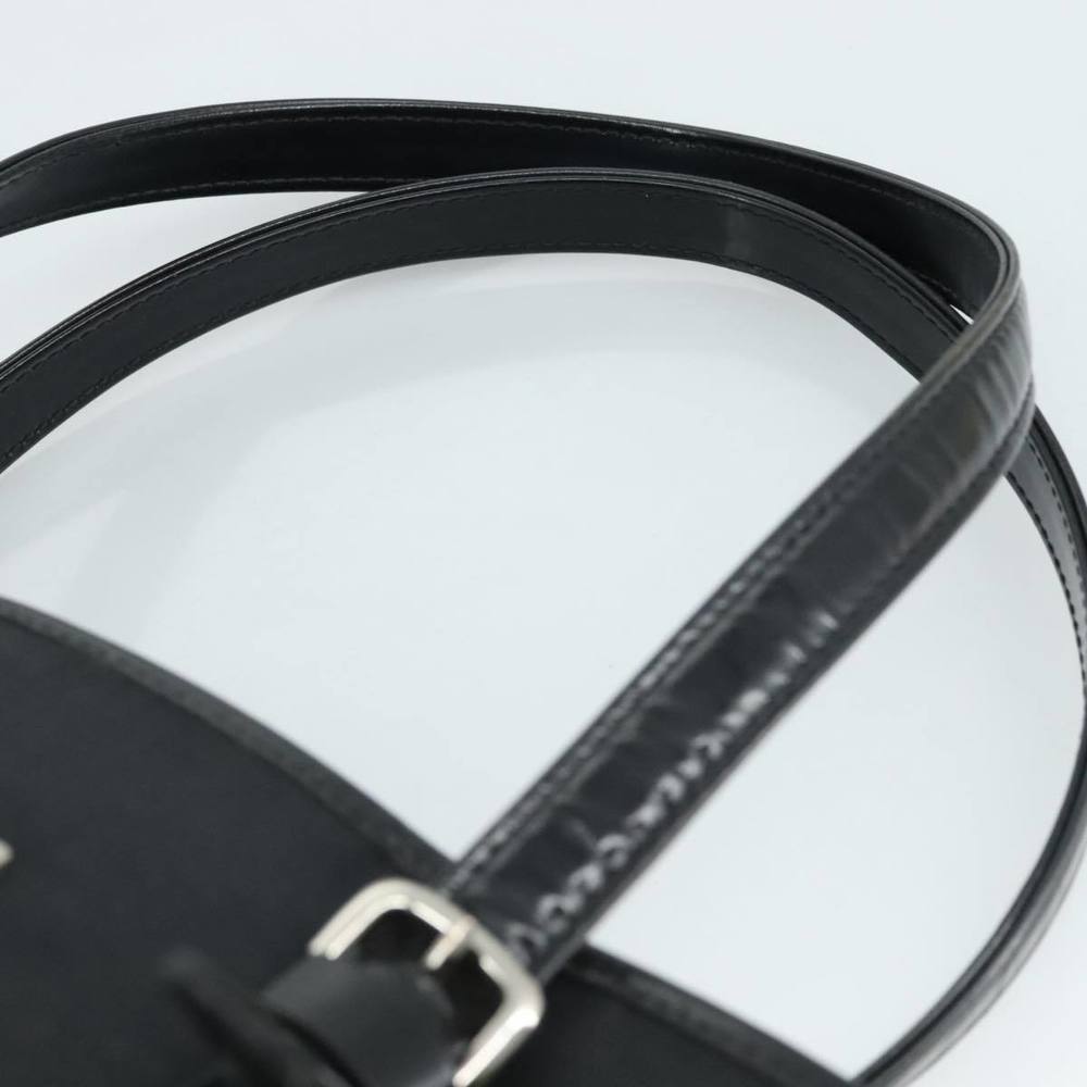 Burberrys Blue Label Tote Bag Nylon Black Auth bs21183 - Picture 8 of 16